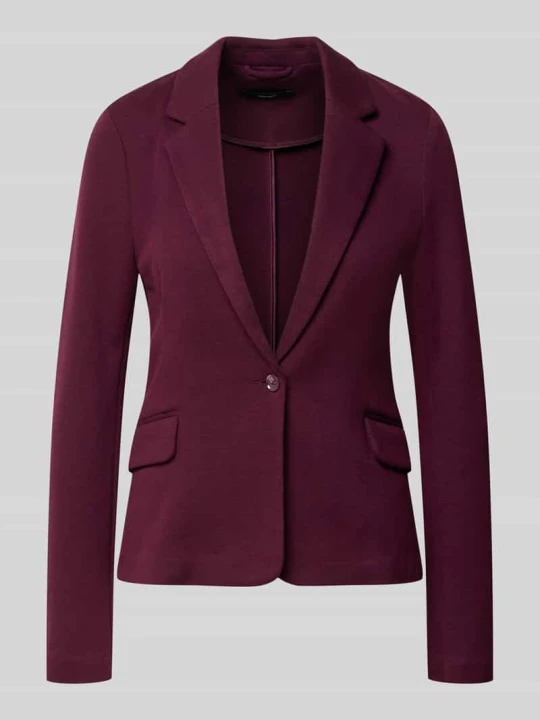 Zdjęcie produktu Krój slim fit krótki blezer z dodatkiem wełny model 'JULIA' Vero Moda Ciemnoczerwony melanż