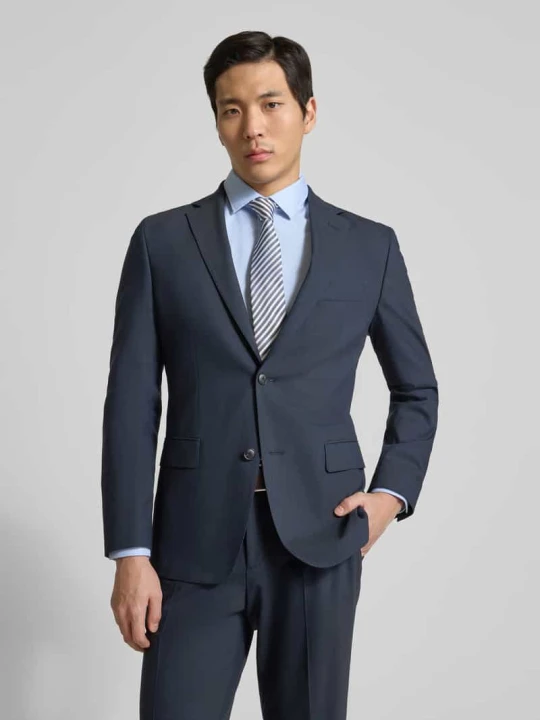 Zdjęcie produktu Krój slim fit krótki blezer z dodatkiem żywej wełny Model 'P-HUGE' Boss Granatowy