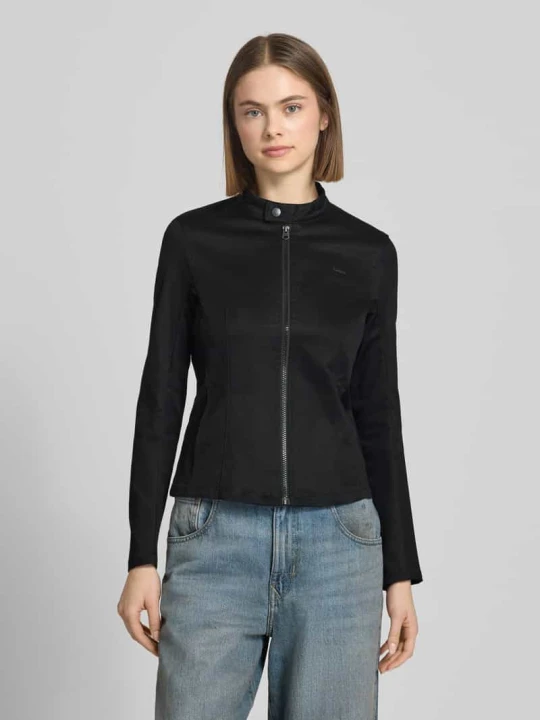 Zdjęcie produktu Krój slim fit Kurtka w stylu biker z detal z logo Model 'Lynn' G-Star Raw Czarny