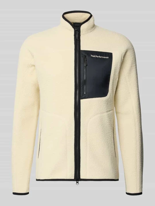 Zdjęcie produktu kroj slim fit kurtka z polaru ze stójką model 'NatureRush' Peak Performance Złamany biały