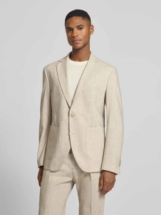 Zdjęcie produktu Krój slim fit Marynarka na 2 guziki z dodatkiem wiskozy Model 'DATI' CINQUE Beżowy