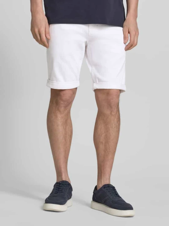 Zdjęcie produktu Krój slim fit szorty jeansowe z mieszanki bawełny Tom Tailor Złamany biały melanż