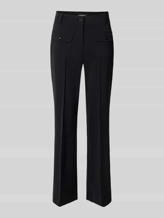 Zdjęcie produktu krój slim fit Wąskie spodnie z naszywanymi kieszeniami model 'FARAH' CAMBIO Czarny