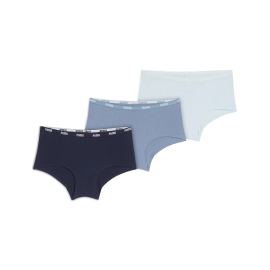 Zdjęcie produktu Krótka bielizna damska PUMA Mini (trójpak), Odzież, Niebieski