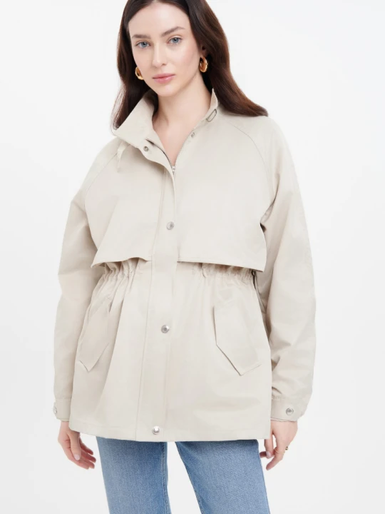 Zdjęcie produktu Krótka jasnobeżowa parka Greenpoint beżowy