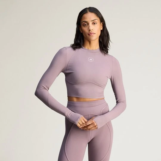 Zdjęcie produktu Krótka koszulka treningowa z długim rękawem adidas by Stella McCartney Legacy Purple