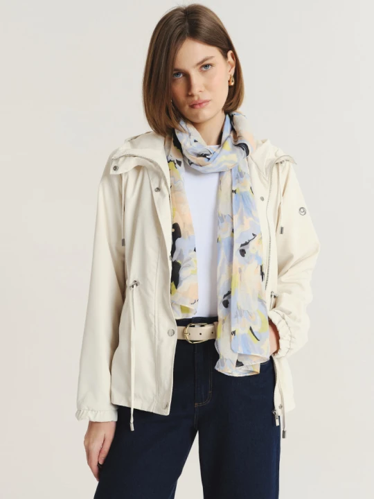 Zdjęcie produktu Krótka kremowa parka Greenpoint kremowy