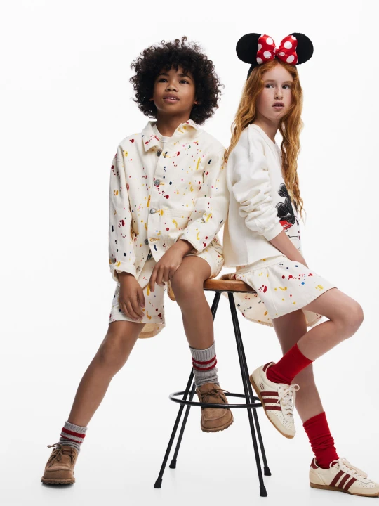 Zdjęcie produktu krótka spódnica splash Desigual biały
