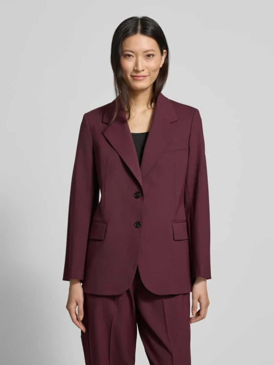Zdjęcie produktu Krótki blezer o kroju relaxed fit z mieszanki wełny Tommy Hilfiger Bordowy
