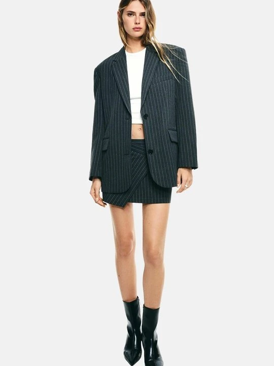 Zdjęcie produktu Krótki płaszcz Bershka szary