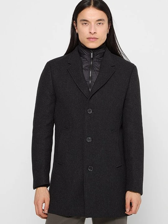 Zdjęcie produktu Krótki płaszcz KARL LAGERFELD czarny