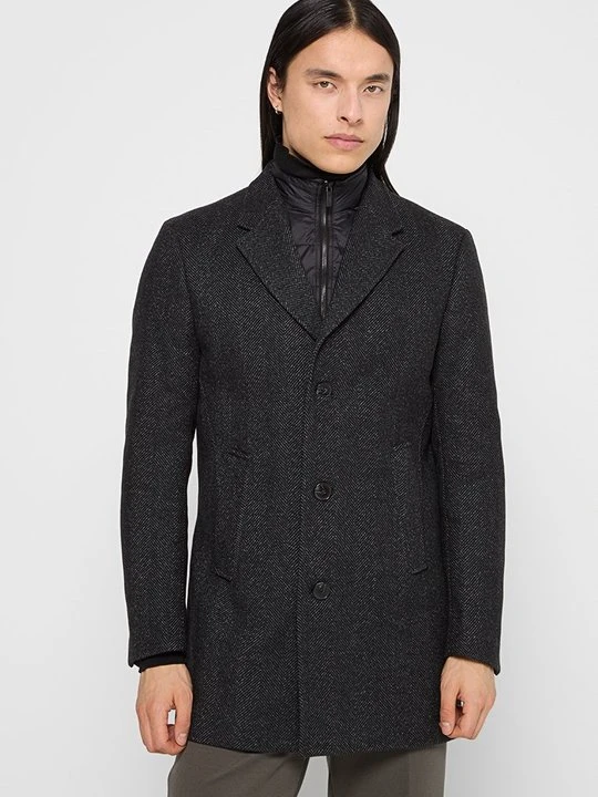 Zdjęcie produktu Krótki płaszcz KARL LAGERFELD czarny