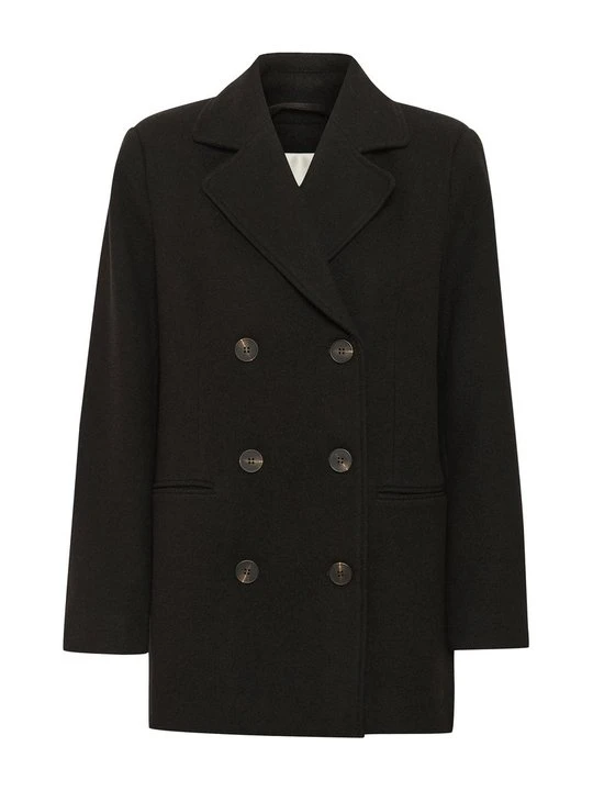 Zdjęcie produktu Krótki płaszcz My Essential Wardrobe ciemnobrązowy