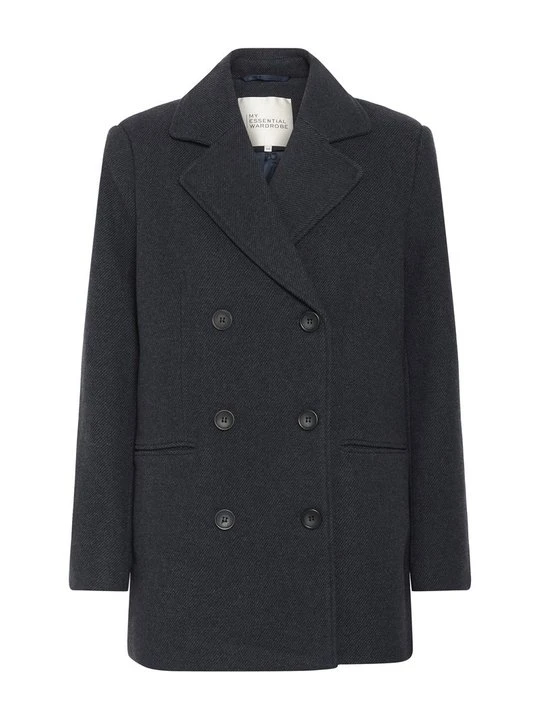 Zdjęcie produktu Krótki płaszcz My Essential Wardrobe niebieski melanż
