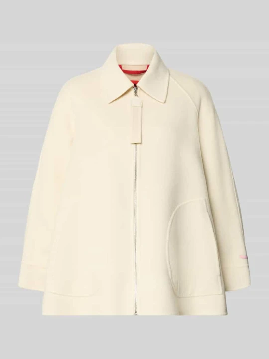 Zdjęcie produktu Krótki płaszcz o kroju relaxed fit z czystej żywej wełny model 'MCOSAGGINA' MAX&Co. Złamany biały