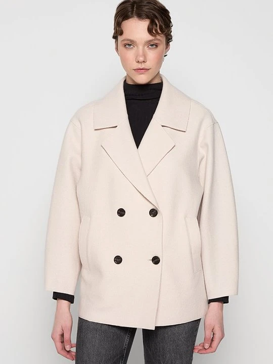 Zdjęcie produktu Krótki płaszcz Oakwood beżowy