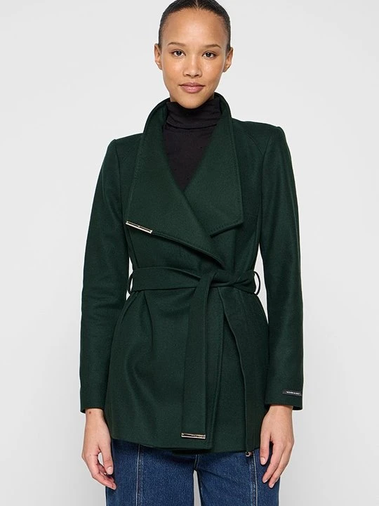 Zdjęcie produktu Krótki płaszcz Ted Baker ciemnozielony