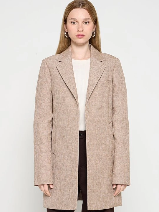 Zdjęcie produktu Krótki płaszcz Tory Burch piaskowy
