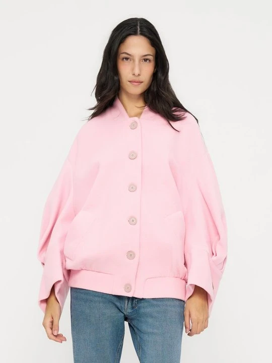 Zdjęcie produktu Krótki płaszcz Versace Jeans Couture różowy