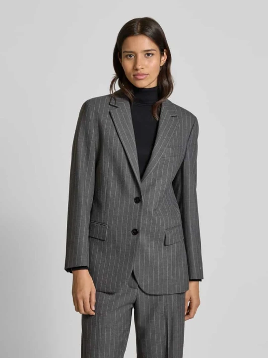 Zdjęcie produktu Krótki żakiet o kroju relaxed fit z dodatkiem wiskozy Tommy Hilfiger Jasnoszary