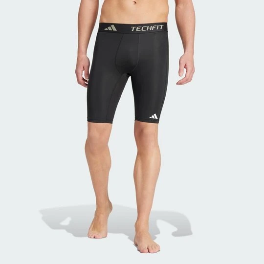Zdjęcie produktu Krótkie kompresyjne legginsy treningowe TECHFIT Adidas czarny