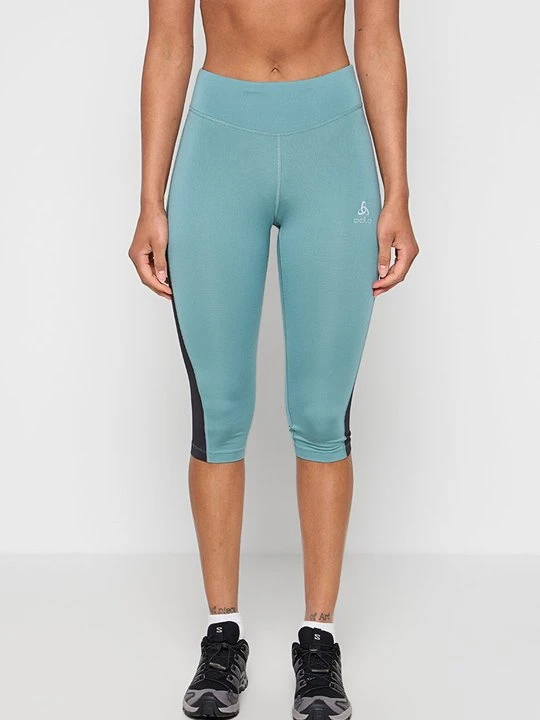 Zdjęcie produktu Krótkie legginsy do biegania Odlo turkusowy