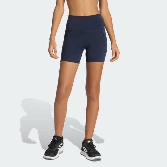 Zdjęcie produktu Krótkie legginsy z 3 paskami Studio All Me Booty Adidas Legend Ink