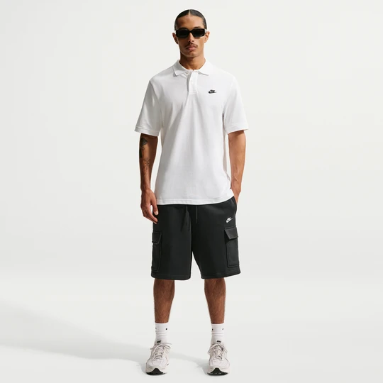 Zdjęcie produktu Krótkie męskie bojówki z dzianiny Nike Club - Czerń