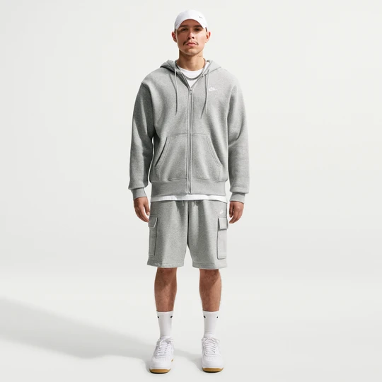 Zdjęcie produktu Krótkie męskie bojówki z dzianiny Nike Club - Szary