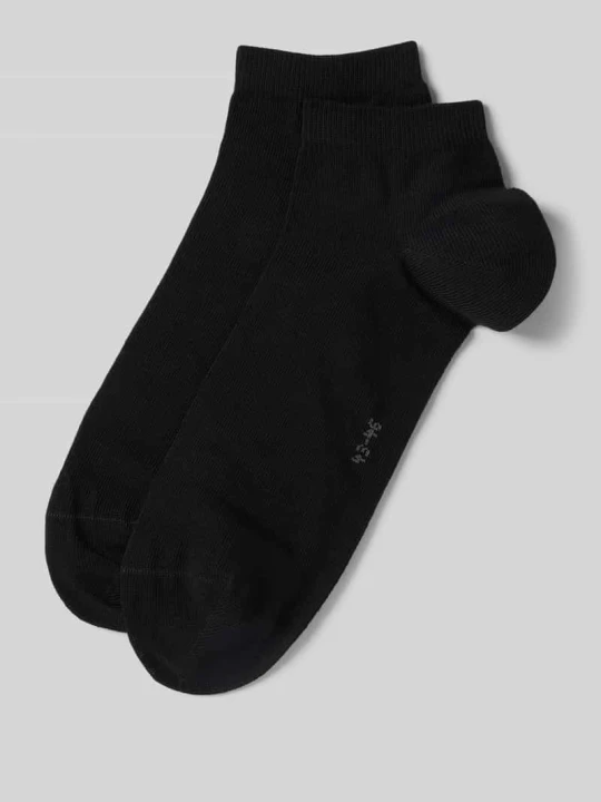 Zdjęcie produktu Skarpety do sneakersów z prążkowanym wykończeniem w zestawie 2 szt. Falke Czarny