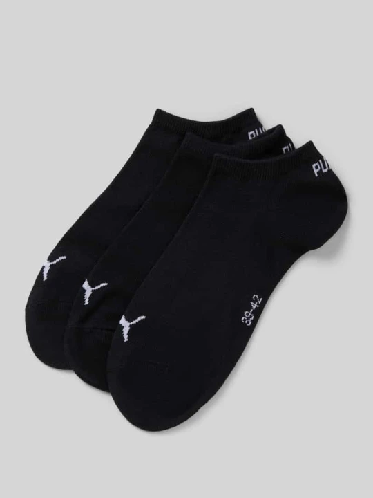 Zdjęcie produktu Krótkie skarpety z detalami z logo w zestawie 3 szt. Puma Czarny