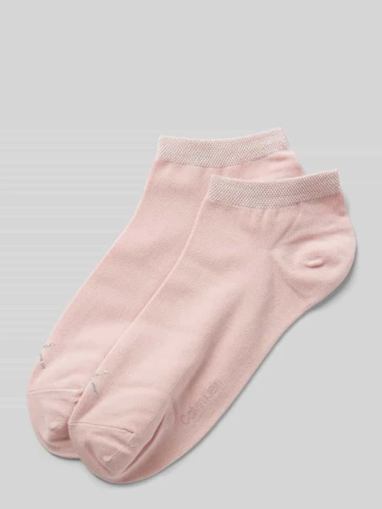 Zdjęcie produktu Krótkie skarpety z detalem z logo w zestawie 2 szt. Calvin Klein Różowy