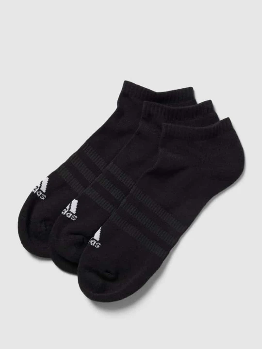 Zdjęcie produktu Krótkie skarpety z detalem z logo w zestawie 3 szt. Adidas Czarny