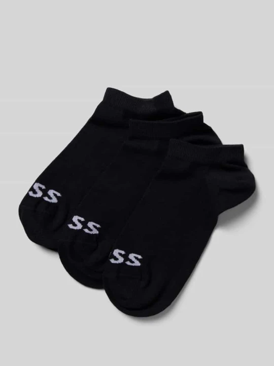 Zdjęcie produktu Krótkie skarpety z detalem z logo w zestawie 3 szt. Boss Czarny