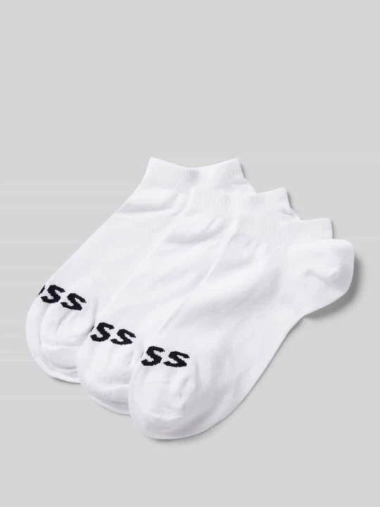 Zdjęcie produktu Krótkie skarpety z detalem z logo w zestawie 3 szt. Boss Biały
