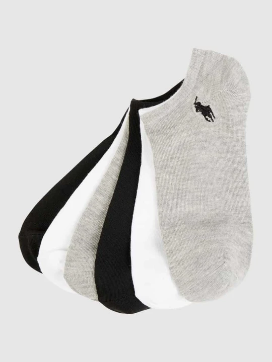 Zdjęcie produktu Krótkie skarpety z dodatkiem streczu w zestawie 6 szt. Polo Ralph Lauren Średnioszary melanż