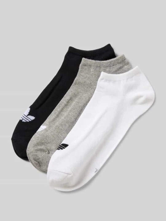 Zdjęcie produktu Krótkie skarpety z logo w zestawie 3 szt. adidas Originals Biały