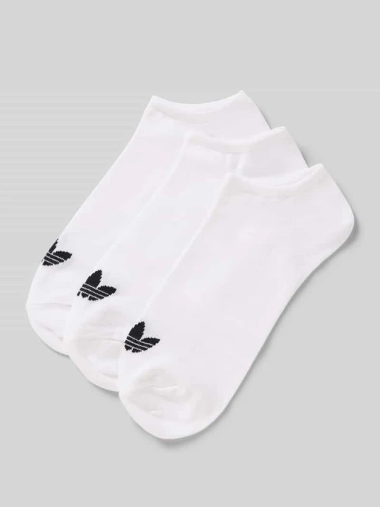 Zdjęcie produktu Krótkie skarpety z nadrukiem z logo w zestawie 3 szt. adidas Originals Biały