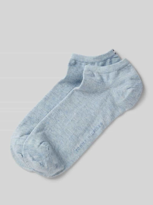 Zdjęcie produktu Krótkie skarpety z napisem z logo w zestawie 2 szt. Tommy Hilfiger Jasnoniebieski