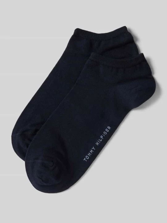 Zdjęcie produktu Krótkie skarpety z napisem z logo w zestawie 2 szt. Tommy Hilfiger Granatowy