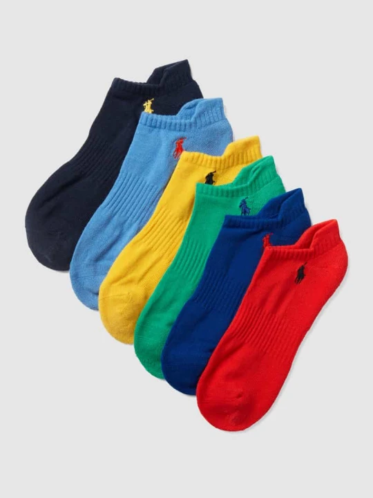 Zdjęcie produktu Krótkie skarpety z wyhaftowanym logo Polo Ralph Lauren Żółty