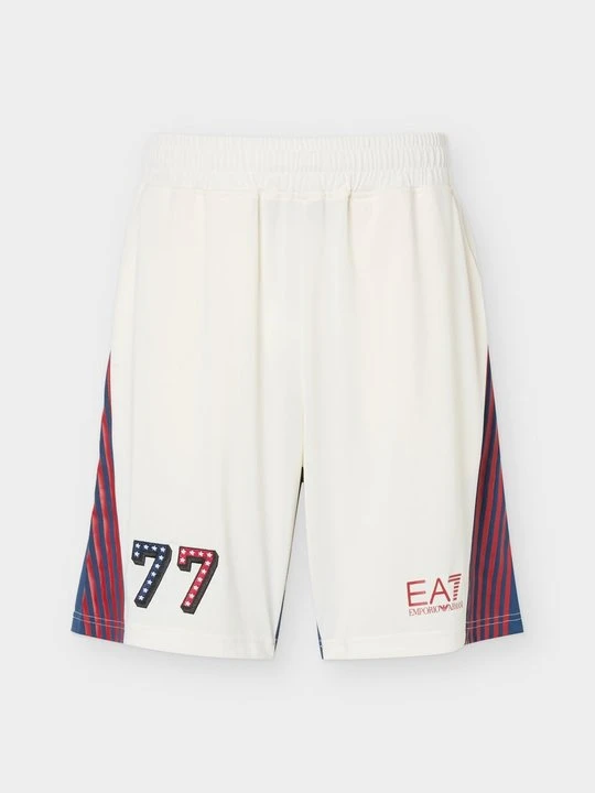 Zdjęcie produktu Krótkie spodenki sportowe EA7 Emporio Armani mleczny