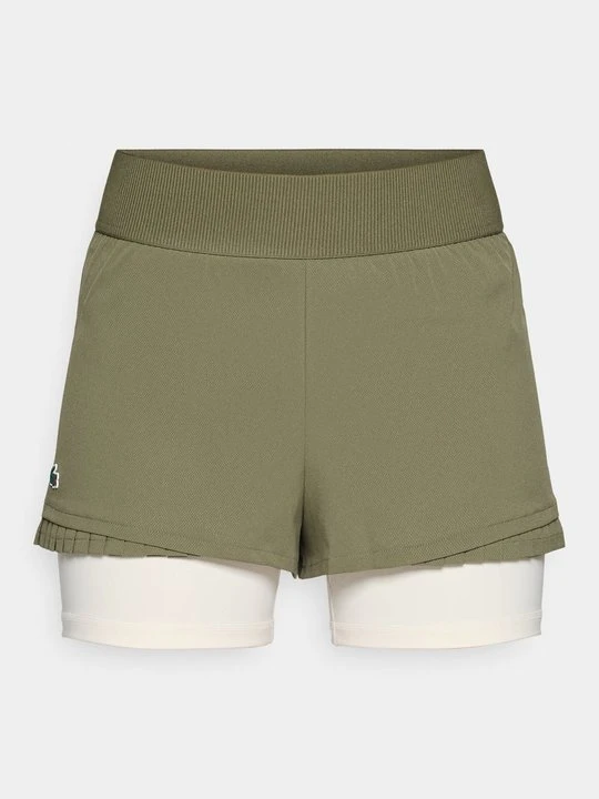 Zdjęcie produktu Krótkie spodenki sportowe Lacoste oliwkowy