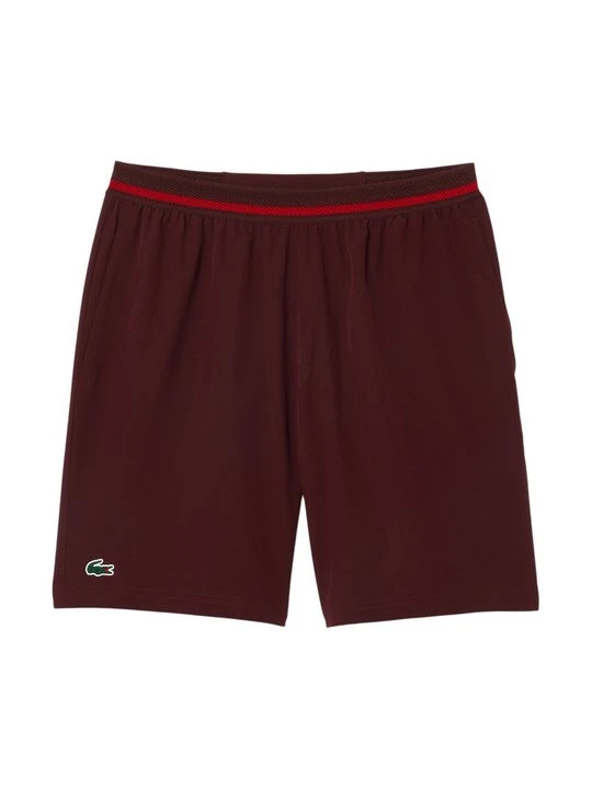 Zdjęcie produktu Krótkie spodenki sportowe Lacoste ciemnoczerwony