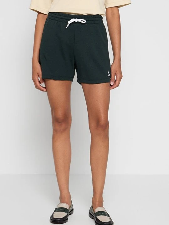 Zdjęcie produktu Krótkie spodenki sportowe Le Coq Sportif ciemnozielony