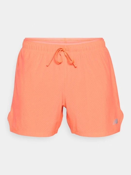 Zdjęcie produktu Krótkie spodenki sportowe New Balance neonowy pomarańcz