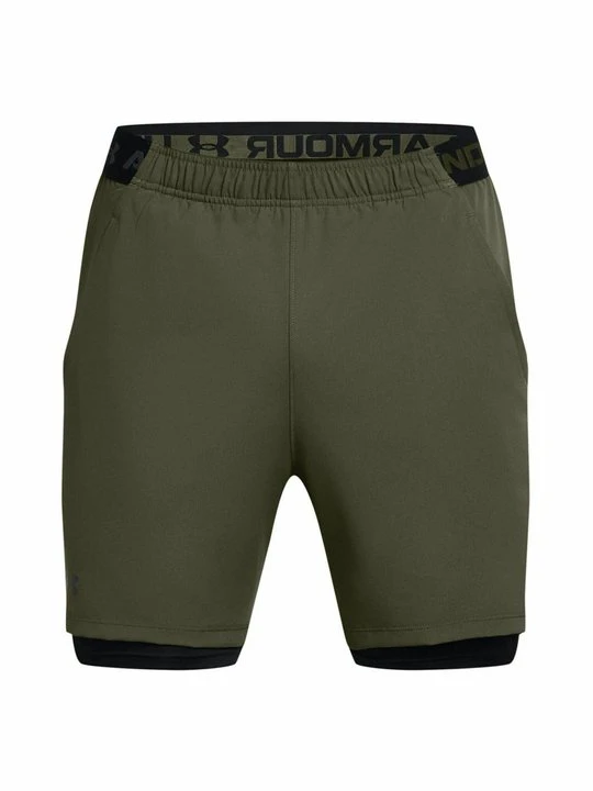 Zdjęcie produktu Spodenki 2 w 1 Under Armour oliwkowy