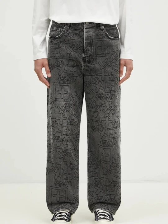 Zdjęcie produktu KSUBI jeansy Maxx Stencil Stitch czarny
