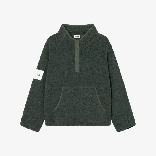 Zdjęcie produktu Kubota Bluza polarowa Cushy ciemnozielona męska oversize S