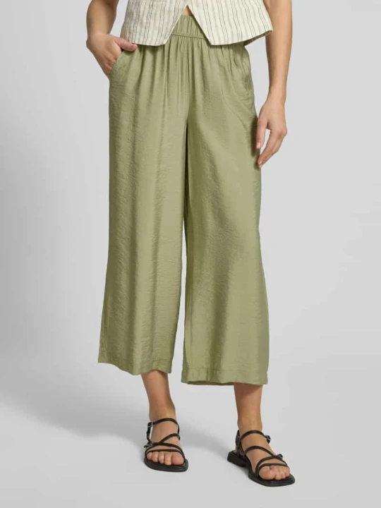 Zdjęcie produktu Kuloty o kroju loose fit z mieszanki wiskozy s.Oliver Khaki